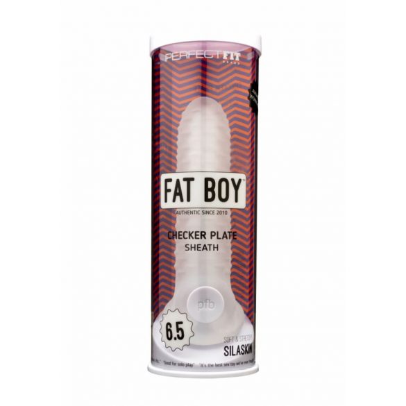 Fat Boy Checker Box - peenisekate (17cm) - piimjasvalge 