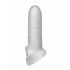 Fat Boy Micro Ribbed - peenisevarrukas (15cm) - piimvalge 