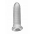 Fat Boy Micro Ribbed - peenisevarrukas (15cm) - piimvalge 