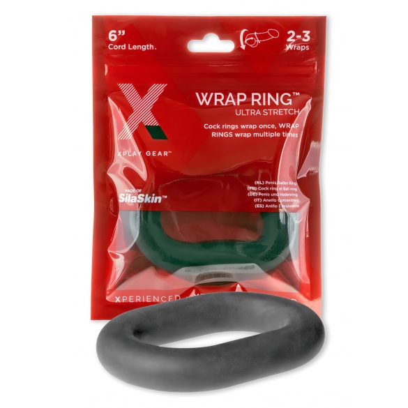 Perfect Fit Ultra Wrap 6 - paks peeniserõngas - must (15cm) 