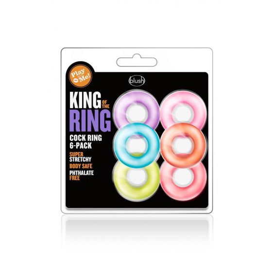 Rõngaste kuningas - peeniserõngaste komplekt - värvilised (6 tk)""