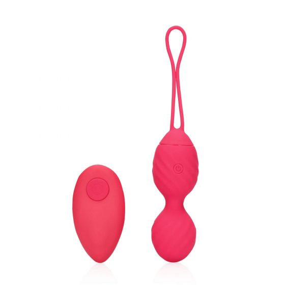 Loveline - akuga, raadiosarjaga, soonilise pinnaga vibreeriv geišapall (roosa)