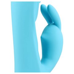   Loveline - akuga, veekindel, jänesekõrvadega kliitorimassaažiga vibraator (sinine)