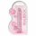 REALROCK - läbipaistev elutruu dildo - roosa (17cm)