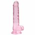 REALROCK - läbipaistev realistlik dildo - roosa (17cm) 