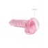 REALROCK - läbipaistev realistlik dildo - roosa (17cm)