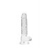 REALROCK - läbipaistev realistlik dildo - kristallselge (17cm) 