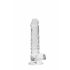 REALROCK - läbipaistev elutruu dildo - veeklaar (17 cm)