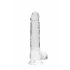 REALROCK - läbipaistev elutruu dildo - veeklaar (19 cm) 