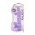 REALROCK – läbipaistev elutruu dildo – lilla (22cm) 