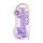 REALROCK – läbipaistev elutruu dildo – lilla (22cm) 