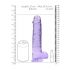 REALROCK – läbipaistev elutruu dildo – lilla (22cm) 