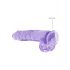 REALROCK – läbipaistev elutruu dildo – lilla (22cm) 