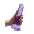 REALROCK – läbipaistev elutruu dildo – lilla (22cm) 