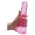 REALROCK - läbipaistev elutruu dildo - roosa (22cm)