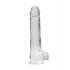 REALROCK - läbipaistev realistlik dildo - kristallselge (22cm) 