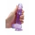 REALROCK - läbipaistev elutruu dildo - lilla (15cm) 