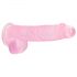 REALROCK - läbipaistev elutru dildo - roosa (15cm)