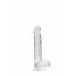 REALROCK - läbipaistev elutruu dildo - kristallselge (15cm) 