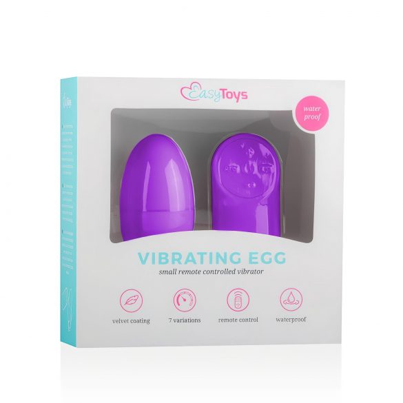 Easytoys - 7-rütmiline raadiovibratsiooniga muna (lilla)