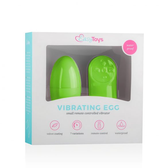 Easytoys - 7 rütmiga juhtmevaba vibro-ämblik (roheline)