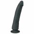 Easytoys - iminapaga 100% silikoonist dildo (21cm) - must 