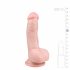 Easytoys - iminapaga munanditega dildo (15 cm) - naturaalne 