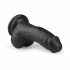 Easytoys - iminapaga munanditega dildo (15 cm) - must 