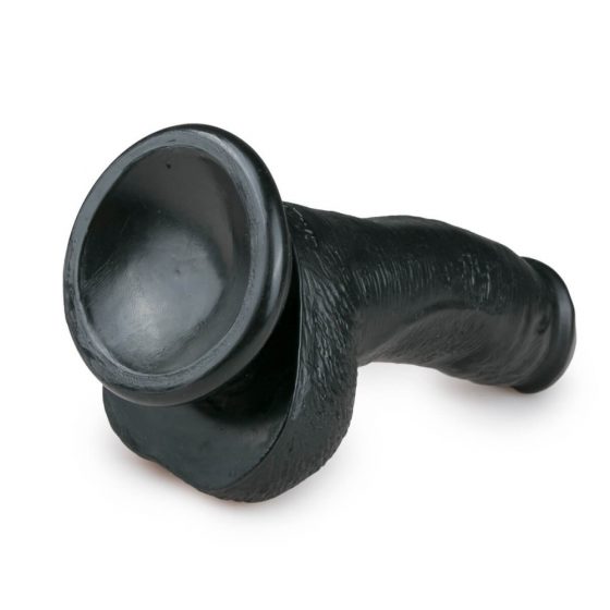 Easytoys - iminapõhja ja munanditega dildo (15cm) - must