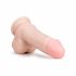 Easytoys - iminapaga munanditega dildo (17,5cm) - naturaalne 