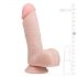 Easytoys - iminapaga munanditega dildo (17,5cm) - naturaalne