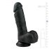 Easytoys - iminapaga munandiga dildo (17,5cm) - must