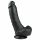 Easytoys - iminapaga, munanditega dildo (20cm) - must