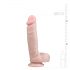 Easytoys - iminapaga, munanditega dildo (22,5cm) - naturaalne