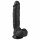 Easytoys - iminapaga munanditega dildo (22,5 cm) - musta