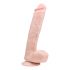 Easytoys - iminapaga, munanditega suur dildo (26,5cm) - naturaalne 