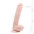 Easytoys - iminapaga, munanditega suur dildo (26,5cm) - naturaalne 