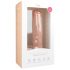 Easytoys - iminapaga, munanditega suur dildo (29,5cm) - naturaalne