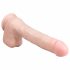 Easytoys - iminapaga, munanditega suur dildo (29,5cm) - naturaalne 