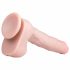 Easytoys - iminapaga, munanditega suur dildo (29,5cm) - naturaalne 