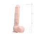 Easytoys - iminapaga, munanditega suur dildo (29,5cm) - naturaalne