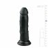 Easytoys - iminapaga realistlik dildo (15,5cm) - must 