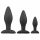 Easytoys Rocket - anaalsete dildode komplekt - must (3-osaline)