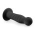 Easytoys Ribbed - iminappadega anaaldildo (14cm) - must。