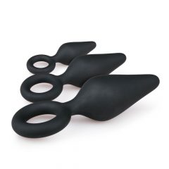   Easytoys - anaalne mänguasjad käepidemega komplekt - 3tk (must)
