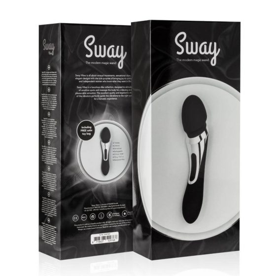 Sway No.1 Wand - akutoitega, 2in1 massaaži vibraator (must)