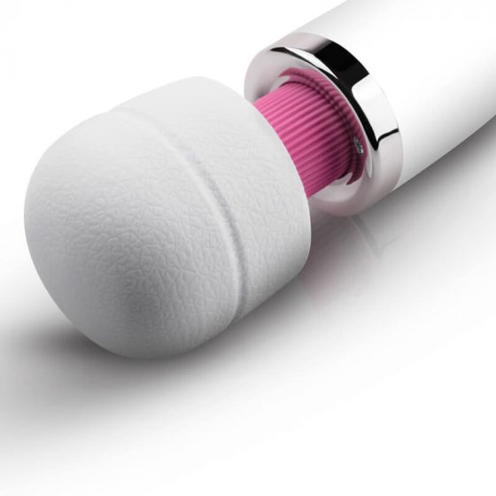 MinuMaagilineVõlukepp - võimas massaažvibraator (valge-roosa)