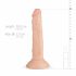 Real Fantasy Blane - elutru dildo - 20cm (naturaalne) 