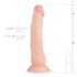 Real Fantasy Dylan - elutru dildo - 23cm (naturaalne)