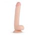 Tõeliselt Elus Elvin - munanditega dildo 28 cm (naturaalne)